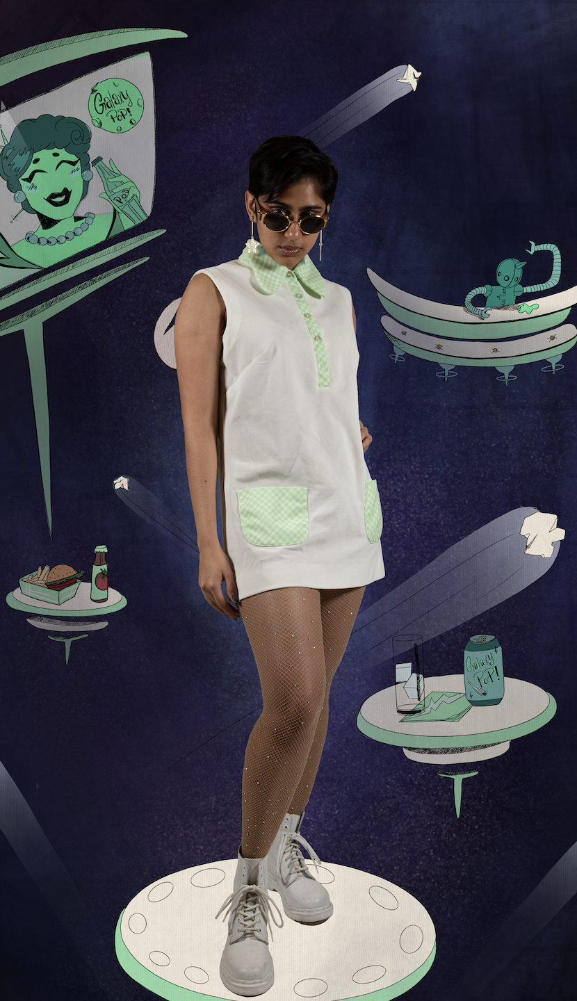  Directed by Eloisa De Farias    Photographed by Madison Douglas    Art by Yelizaveta Rogulina    Modeled by Madison Goldberg and Smruti Tarana Thirunavukkarasu    Makeup by Mari Kuwabara  