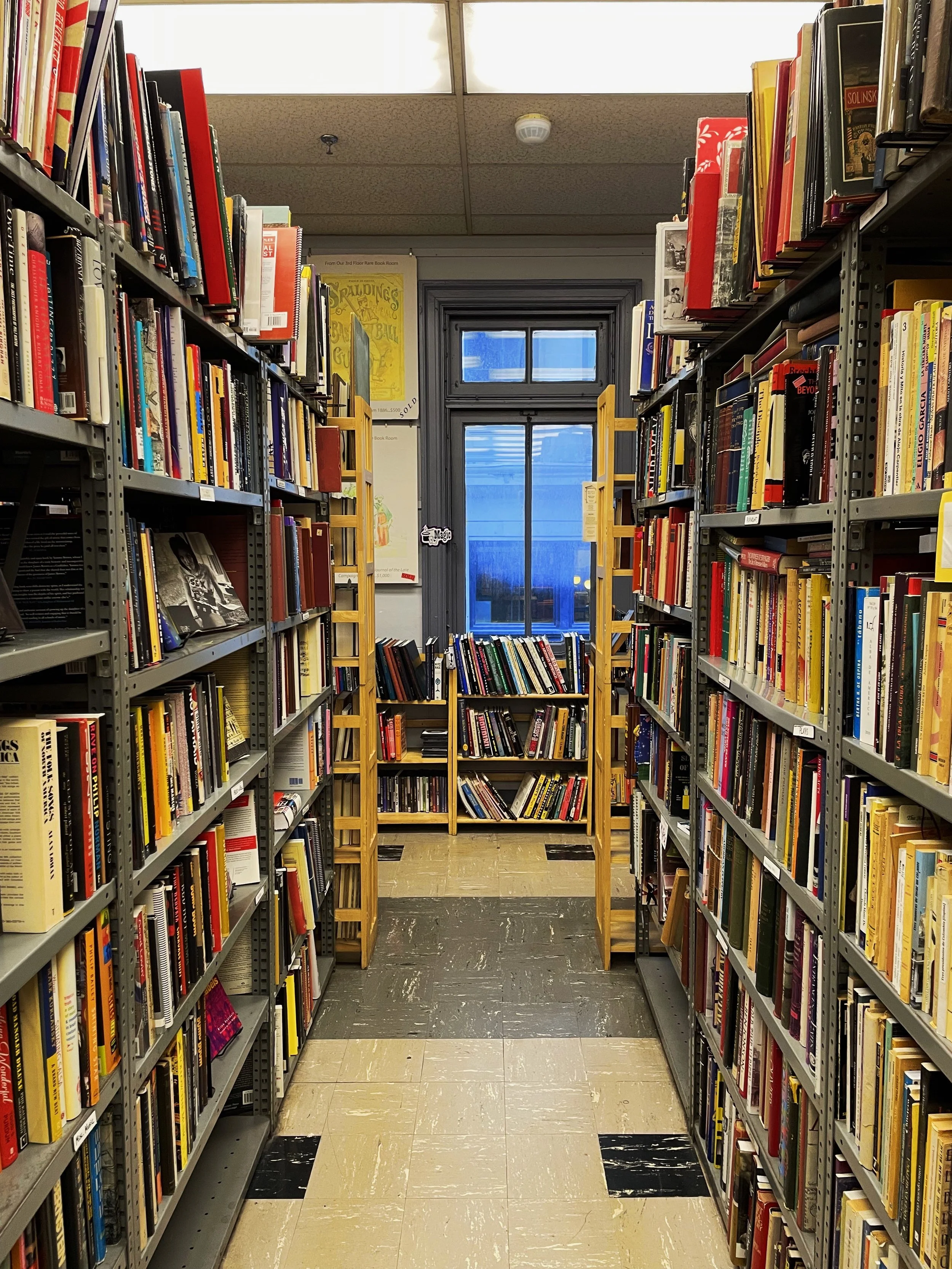 Among thousands of stories, a mystical window sits at the back of Brattle’s second floor.